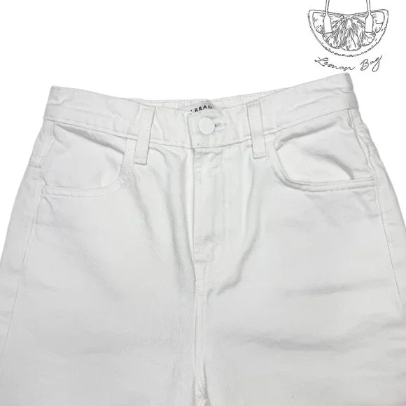 J Brand / High Rise Wide Cropped Jeans / Size 24 / White - Picture 5 of 7